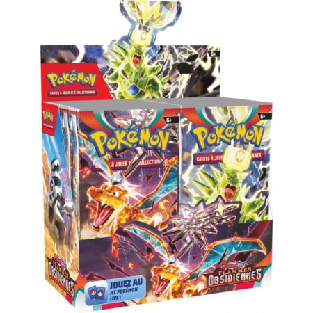 Boîte de 36 Boosters Pokémon -  Flammes obsidiennes Ecarlate et Violet EV03 VF