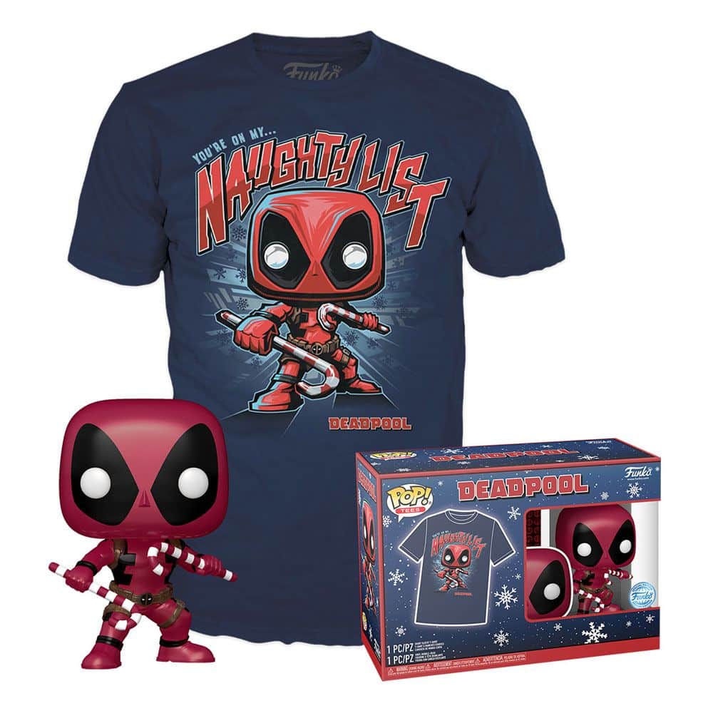 Marvel POP! & Tee set figurine et T-Shirt Deadpool HLD Taille S