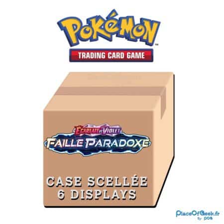 Case scellée de 6 Boîte de 36 Boosters Pokémon Faille Paradoxe - Écarlate & Violet EV04 Version Française