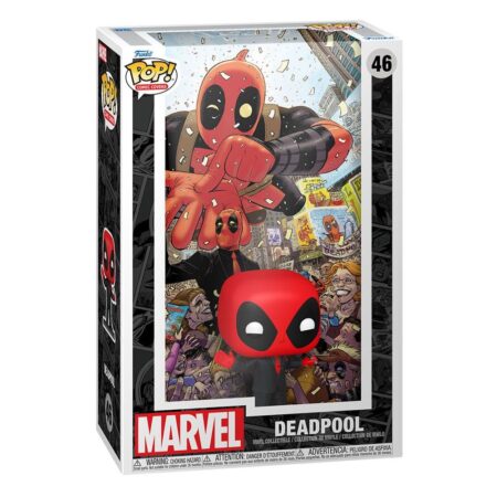 Marvel POP! Comic Cover Vinyl Figurine N°1 Deadpool in Black Suit 9 cm