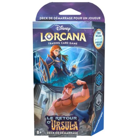 Disney LORCANA - Quatrième Chapitre : Le Retour D'Ursula - Deck de démarrage : Saphir Acier - Français (FR) - Précommande