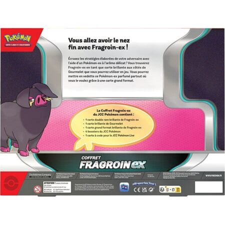 Pokémon : Coffret Fragroin Ex 6 boosters Version française